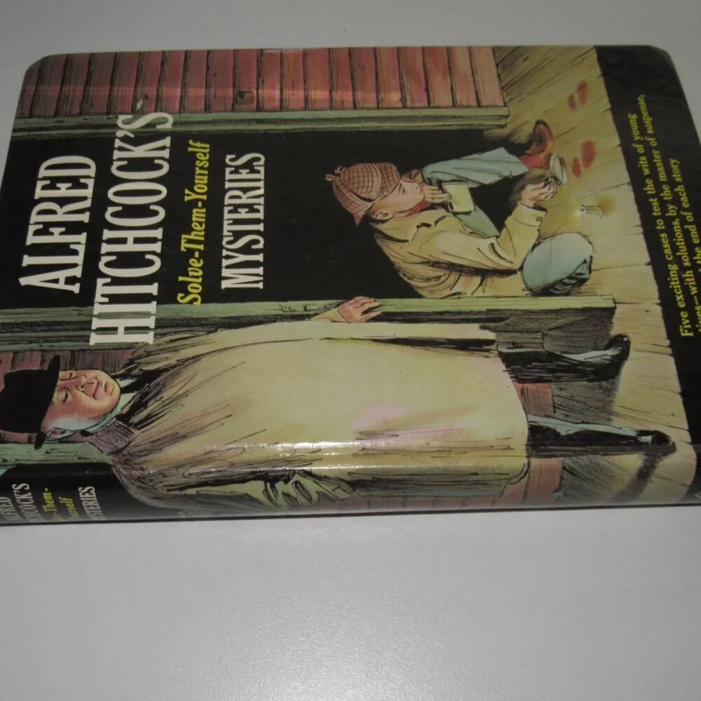 Alfred Hitchcock’s Solve‑Them‑Yourself Mysteries | Vintage Hardcover Puzzle Book